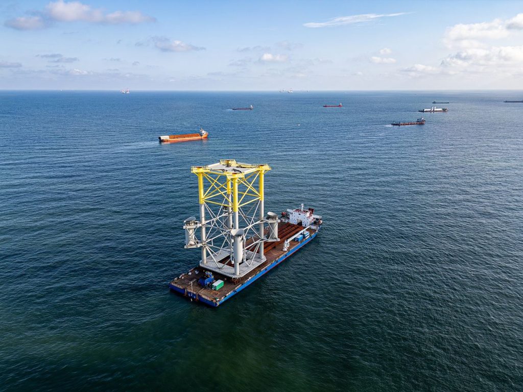 Ports Race to Expand for the Offshore Wind Build-Out Offshore wind turbines at sea
